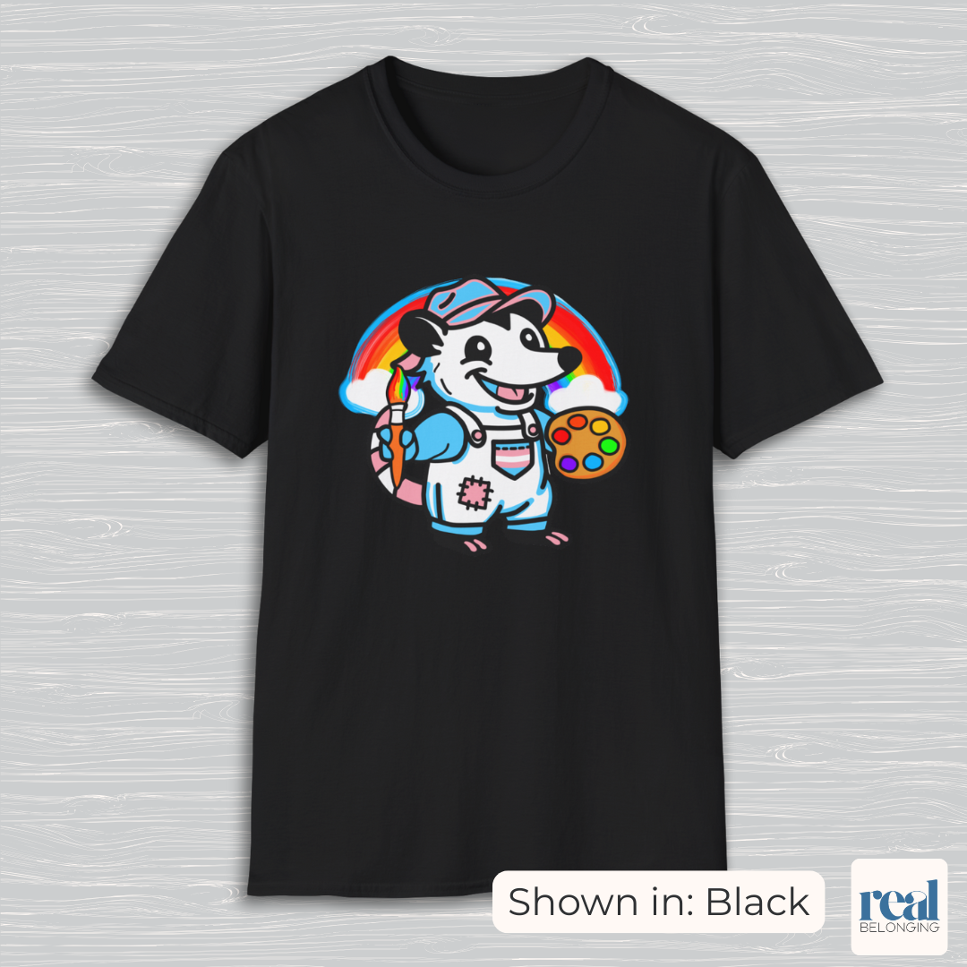 Trans Possum Rainbow Painter | Adorable AF