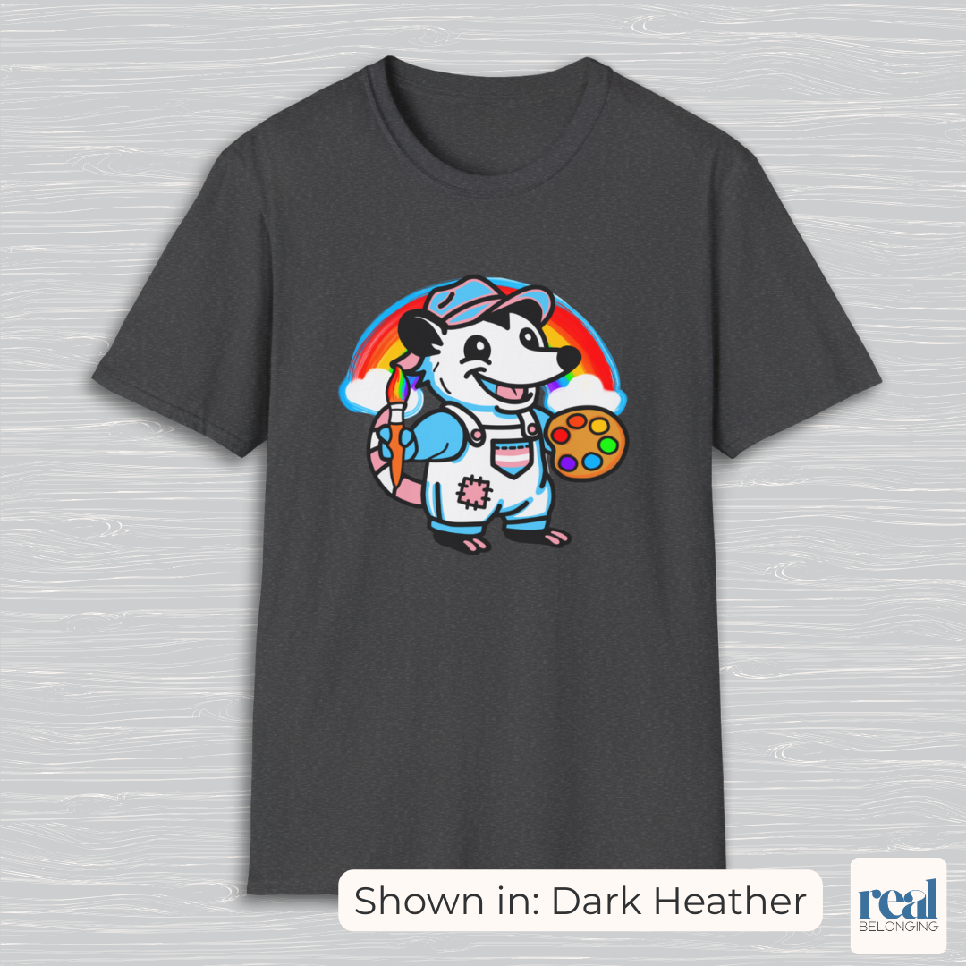 Trans Possum Rainbow Painter | Adorable AF