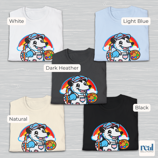 Trans Possum Rainbow Painter | Adorable AF