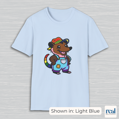 Rainbow Progress Pride Possum T-Shirt | Adorable AF