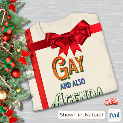 Gay And Also Agenda | Agender Pride T-shirt