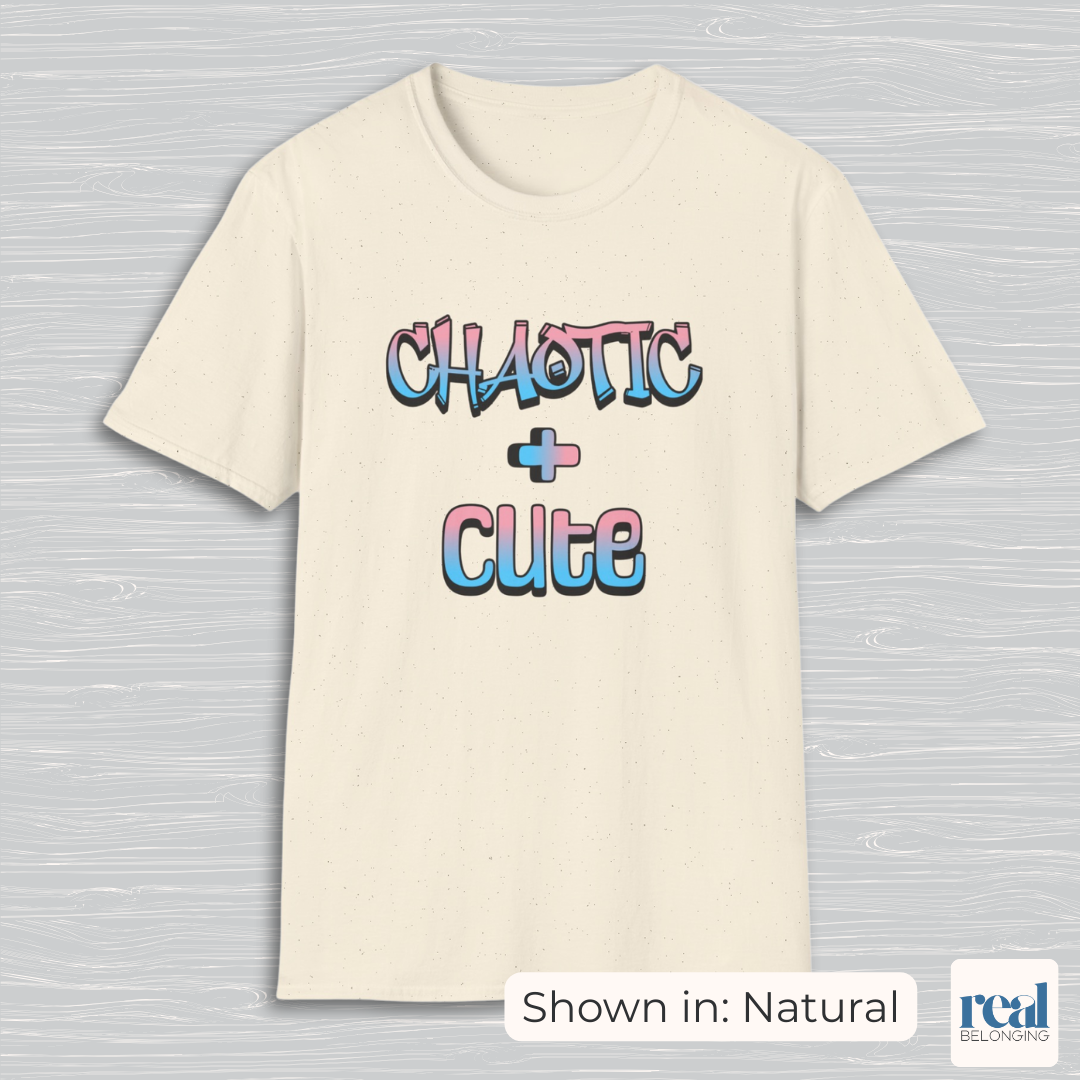 Chaotic + Cute | Subtle Trans Joy Shirt
