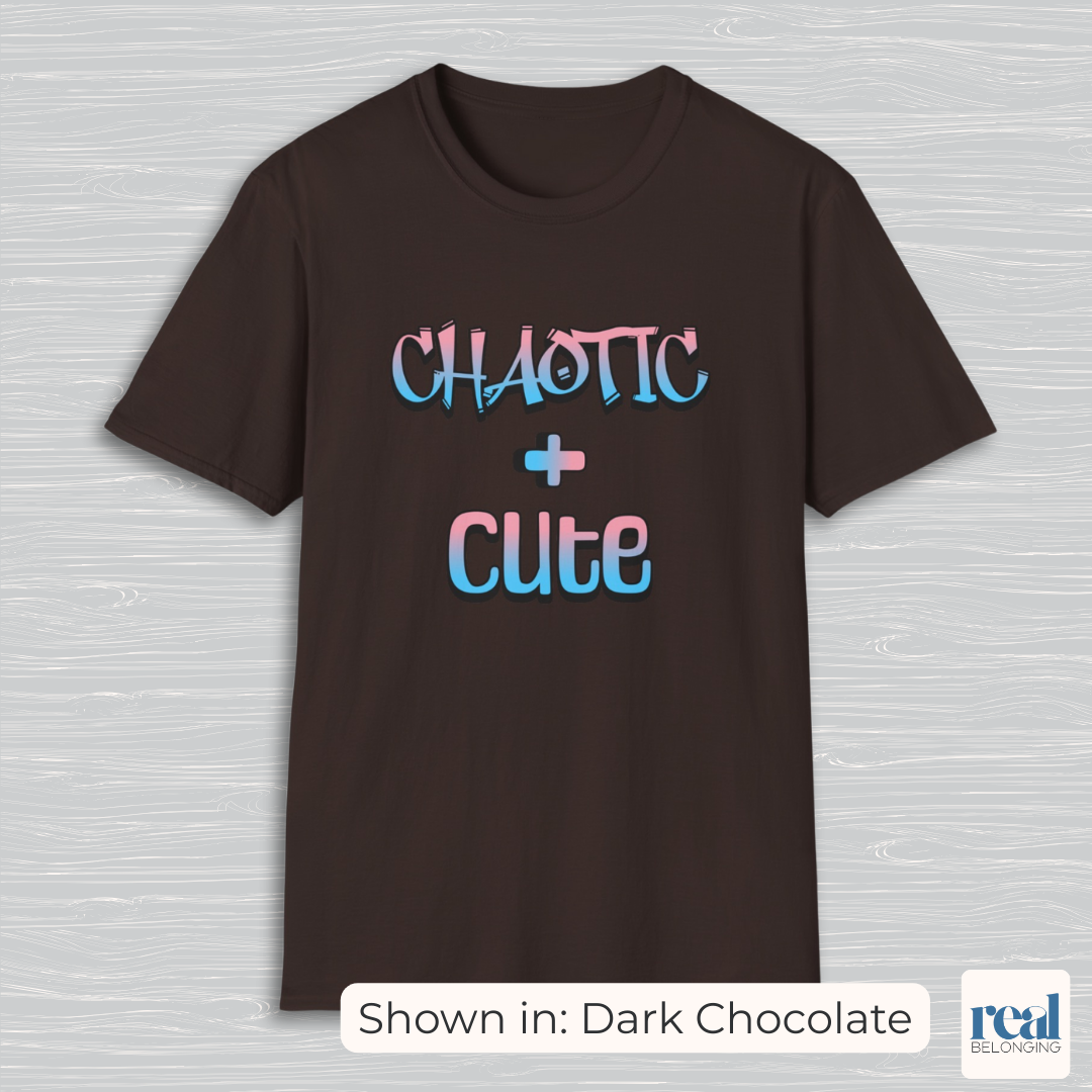Chaotic + Cute | Subtle Trans Joy Shirt