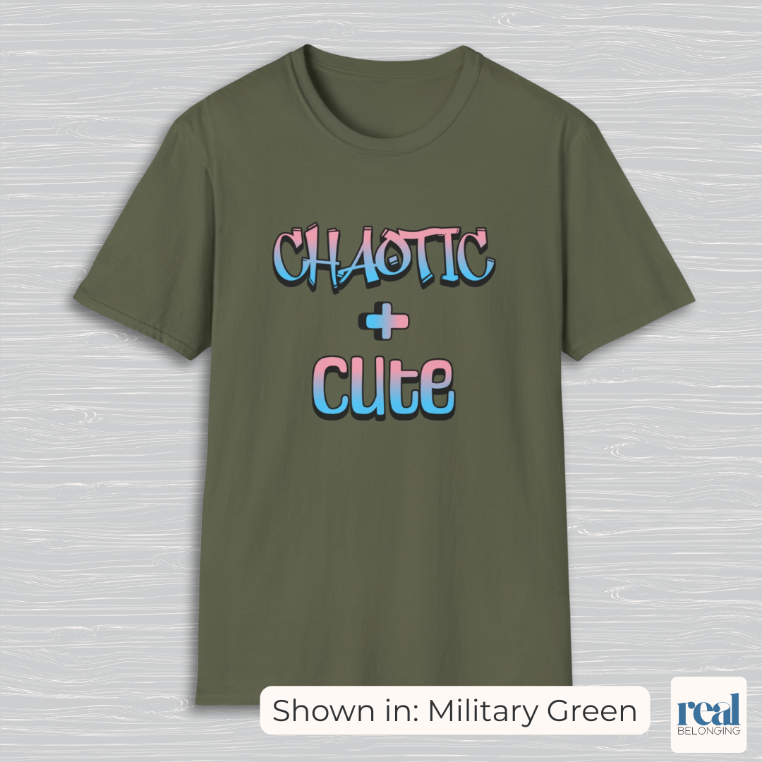 Chaotic + Cute | Subtle Trans Joy Shirt