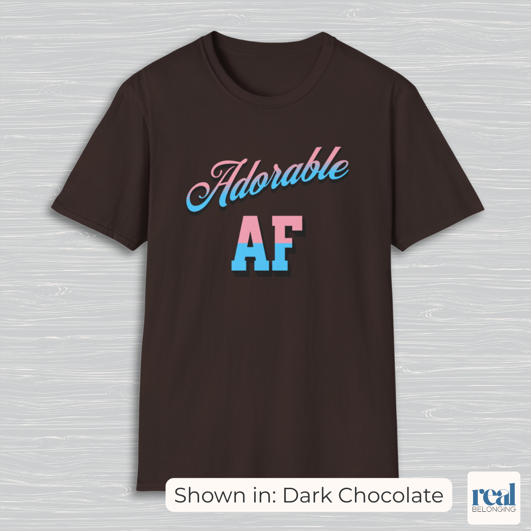 Adorable AF | Subtle Trans Pride Shirt
