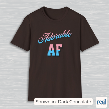 Adorable AF | Subtle Trans Pride Shirt