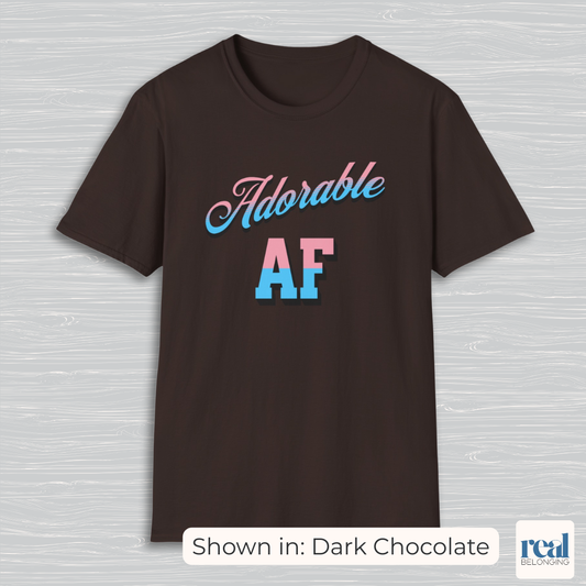 Adorable AF | Subtle Trans Pride Shirt