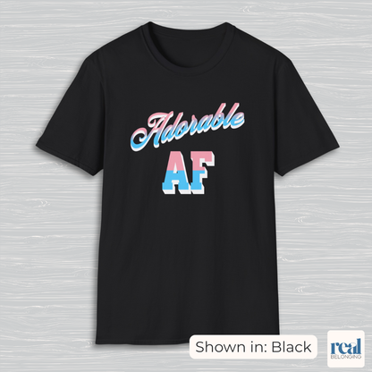 Adorable AF | Subtle Trans Pride Shirt