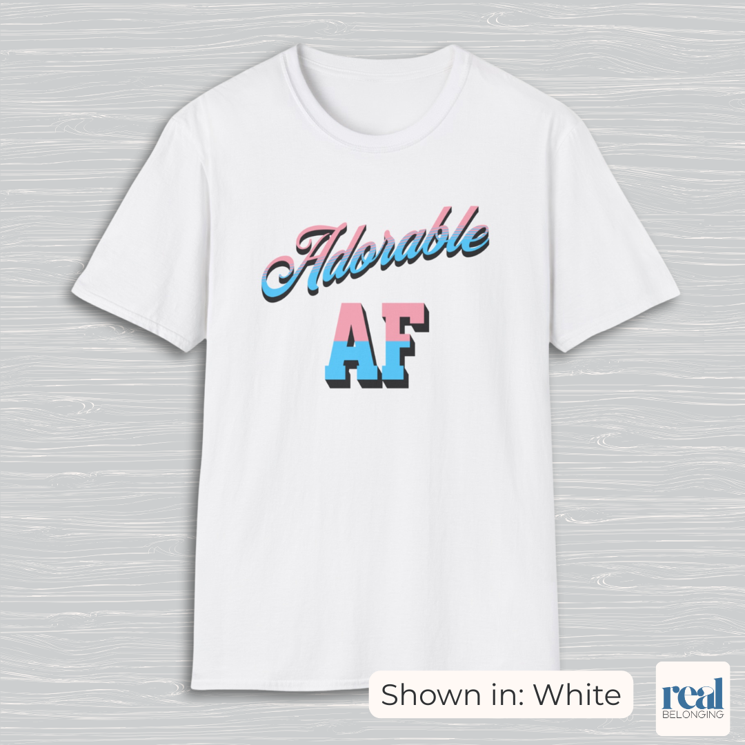 Adorable AF | Subtle Trans Pride Shirt