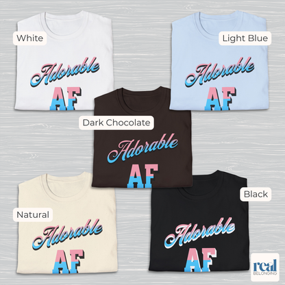 Adorable AF | Subtle Trans Pride Shirt