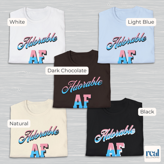 Adorable AF | Subtle Trans Pride Shirt