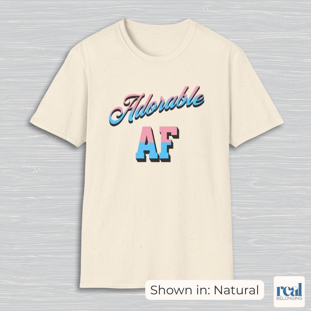 Adorable AF | Subtle Trans Pride Shirt