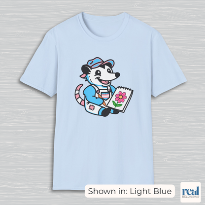 Adorable AF Trans Possum Drawing Artist