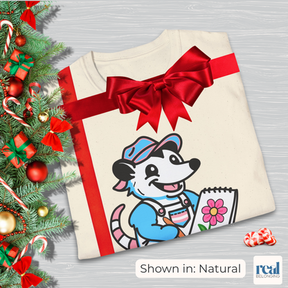 Adorable AF Trans Possum Drawing Artist