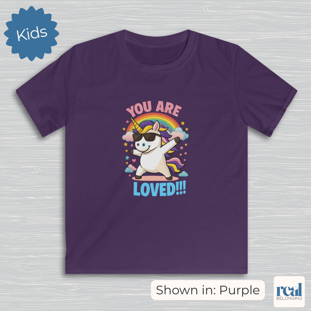 "You Are Loved" Unicorn T-shirt for Kids