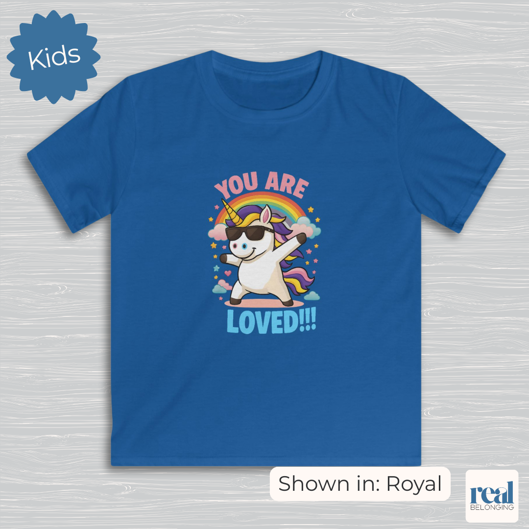 "You Are Loved" Unicorn T-shirt for Kids