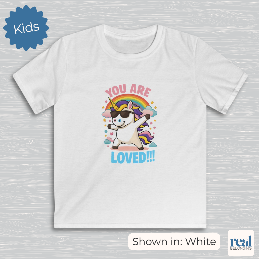 "You Are Loved" Unicorn T-shirt for Kids