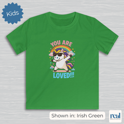 "You Are Loved" Unicorn T-shirt for Kids