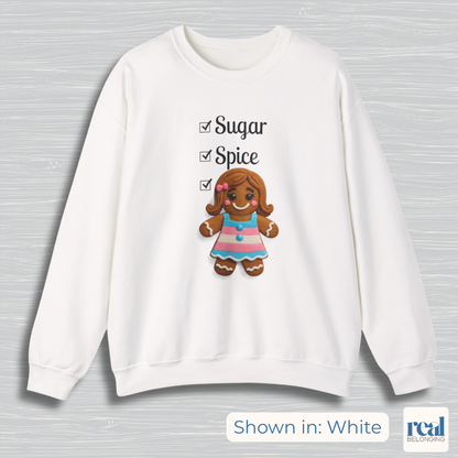 Sugar & Spice Gingerbread Girl Transgender Sweatshirt