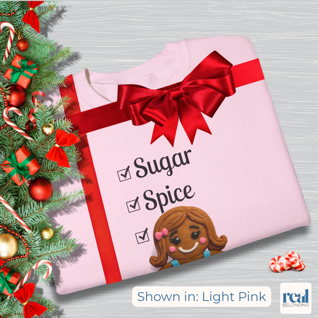 Sugar, Spice, and Everything Nice Long Sleeve Transgender Gingerbread Shirt