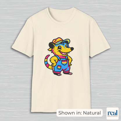 Pansexual Possum Pride T-Shirt | Adorable AF
