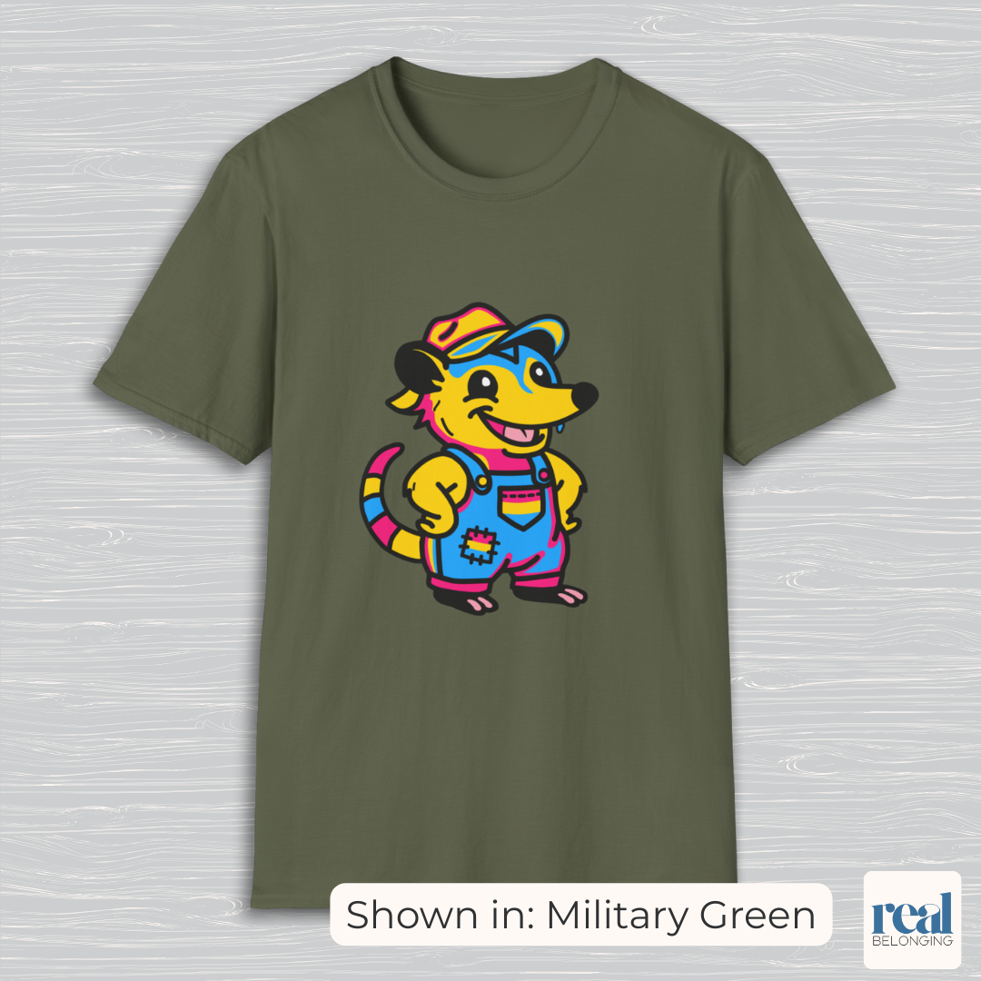 Pansexual Possum Pride T-Shirt | Adorable AF