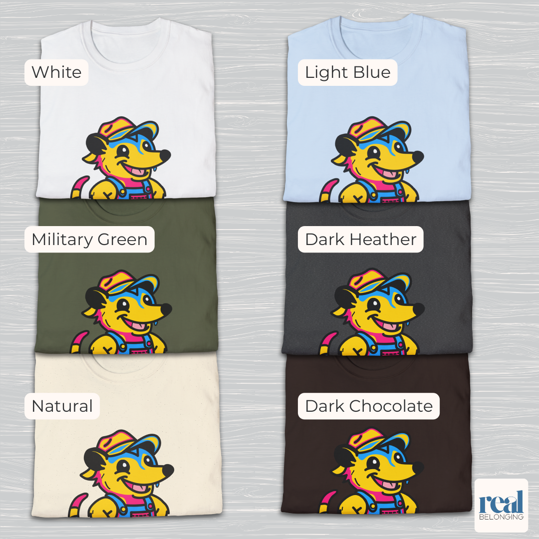 Pansexual Possum Pride T-Shirt | Adorable AF