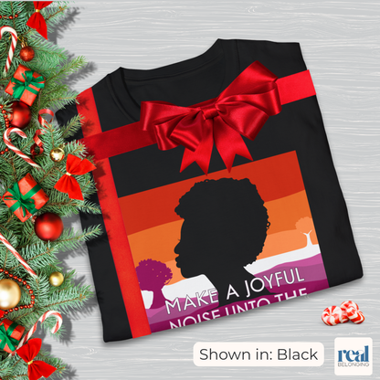 Make a Joyful Noise Unto the Lorde T-Shirt | Lesbian Pride Landscape