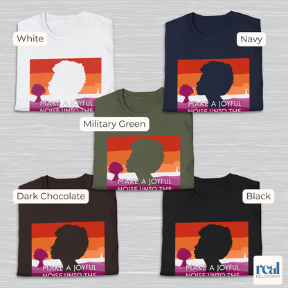 Make a Joyful Noise Unto the Lorde T-Shirt | Lesbian Pride Landscape