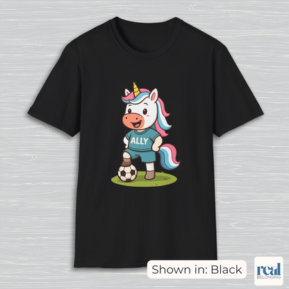 Ally Unicorn Soccer Player T-shirt