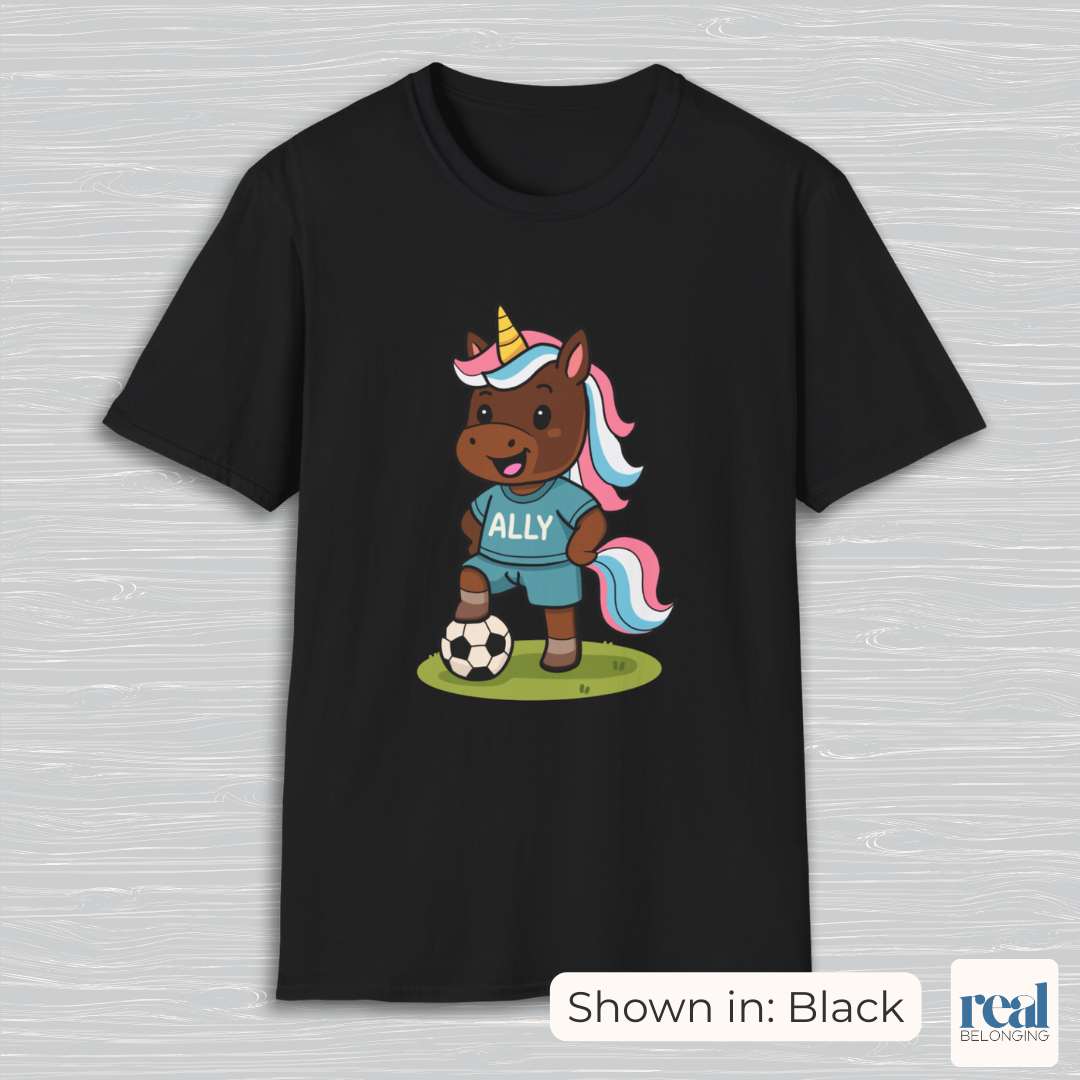 Ally Unicorn Soccer Player T-shirt