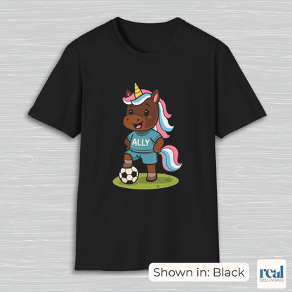 Ally Unicorn Soccer Player T-shirt