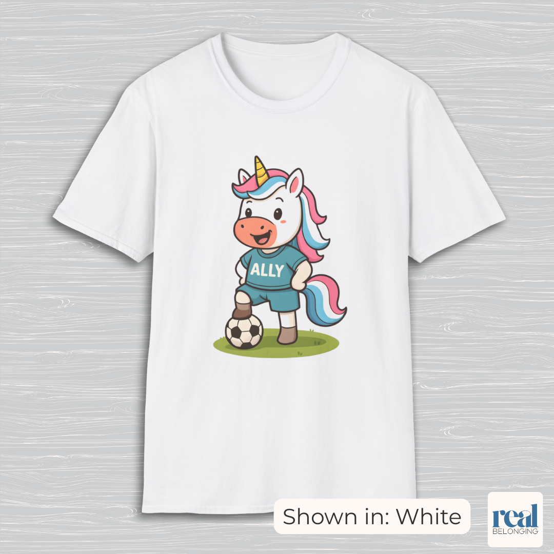 Ally Unicorn Soccer Player T-shirt