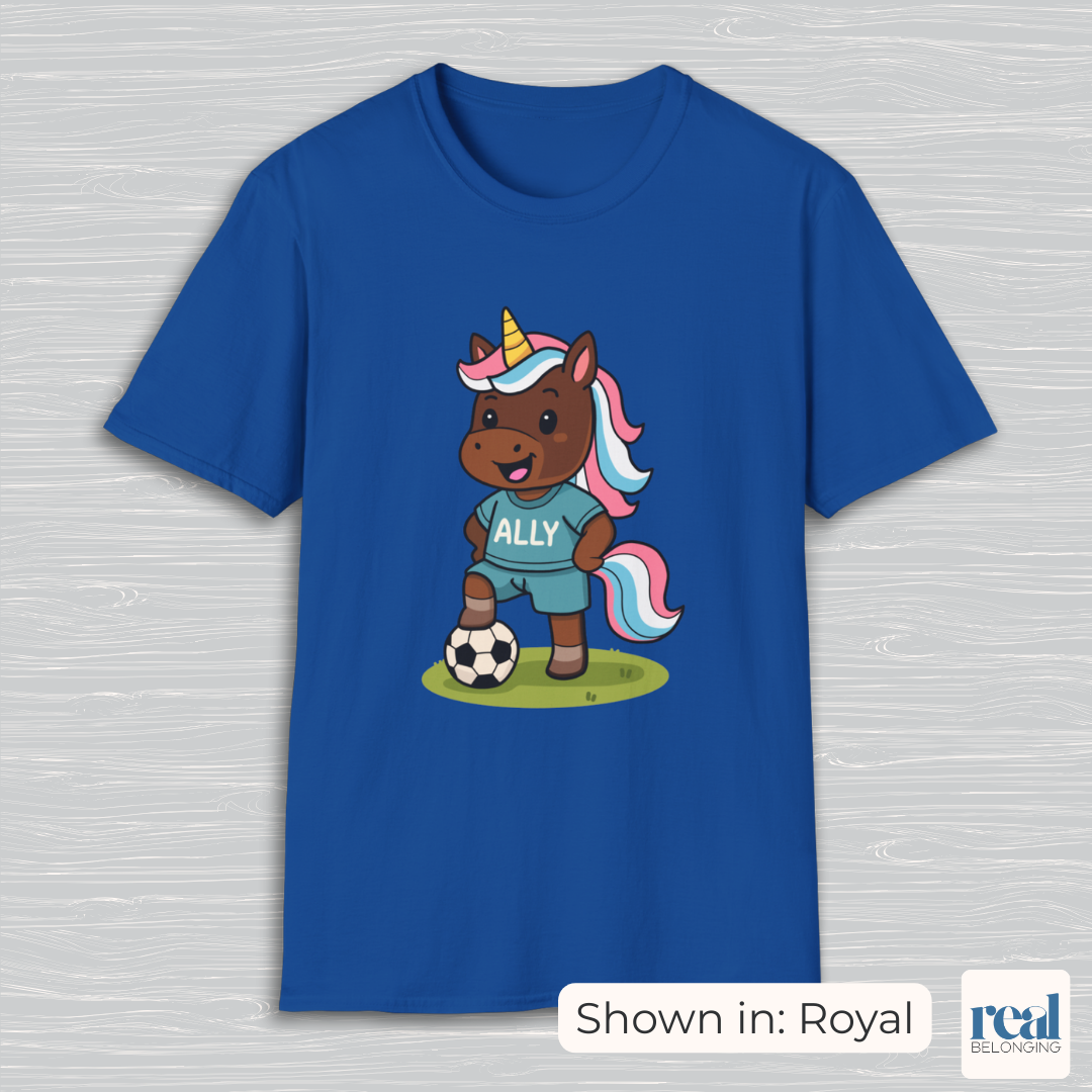 Ally Unicorn Soccer Player T-shirt