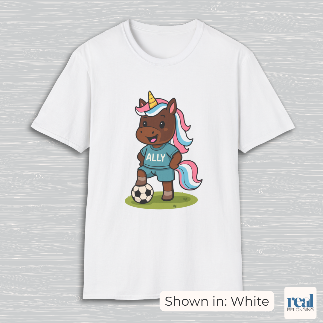 Ally Unicorn Soccer Player T-shirt