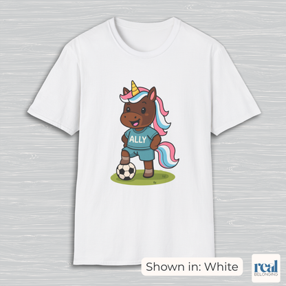 Ally Unicorn Soccer Player T-shirt