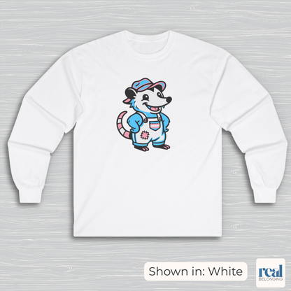 Adorable AF Transgender Possum Pride Long Sleeve Shirt