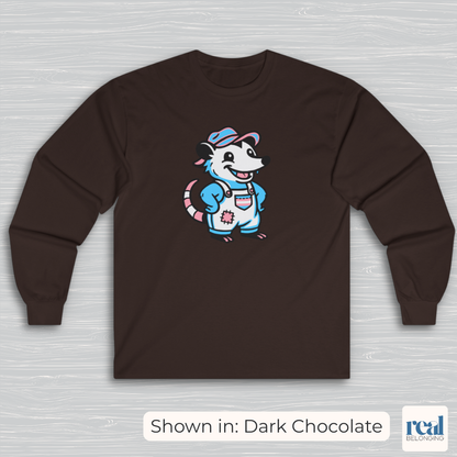 Adorable AF Transgender Possum Pride Long Sleeve Shirt