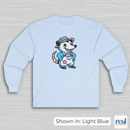 Adorable AF Transgender Possum Pride Long Sleeve Shirt