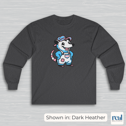 Adorable AF Transgender Possum Pride Long Sleeve Shirt