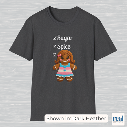 Sugar, Spice & Everything Nice Gingerbread T-shirt