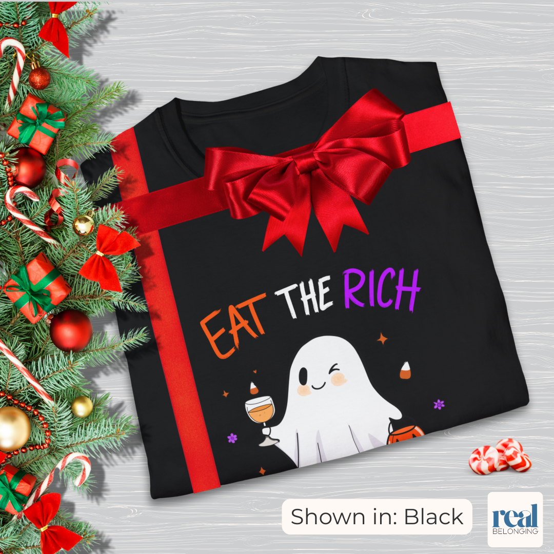 Cute Ghost “Eat the Rich” T-Shirt