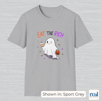 Cute Ghost “Eat the Rich” T-Shirt