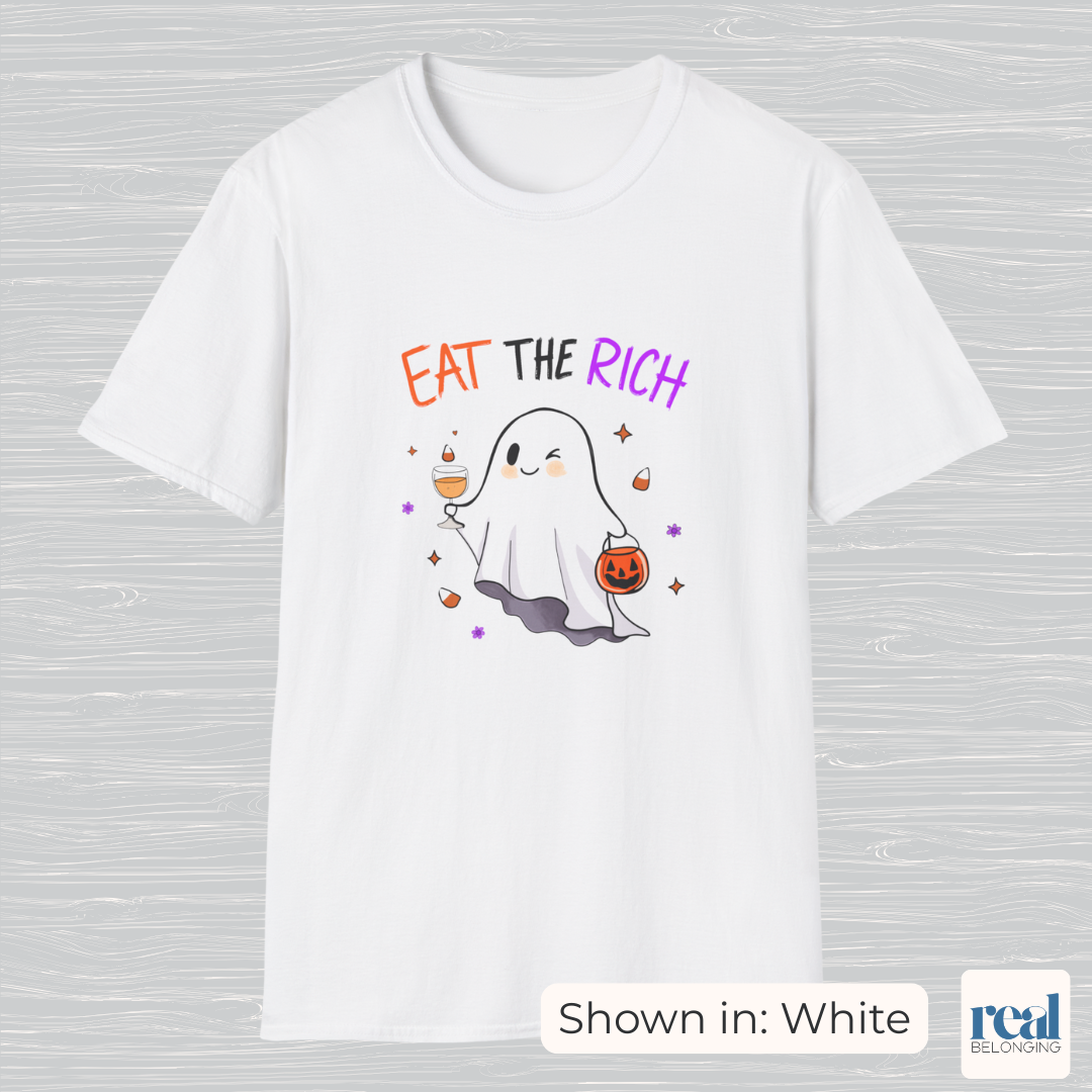 Cute Ghost “Eat the Rich” T-Shirt