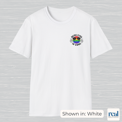 Rainbow Happy Face “Being Kind Is Cool” T-Shirt