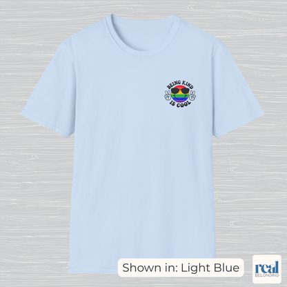 Rainbow Happy Face “Being Kind Is Cool” T-Shirt