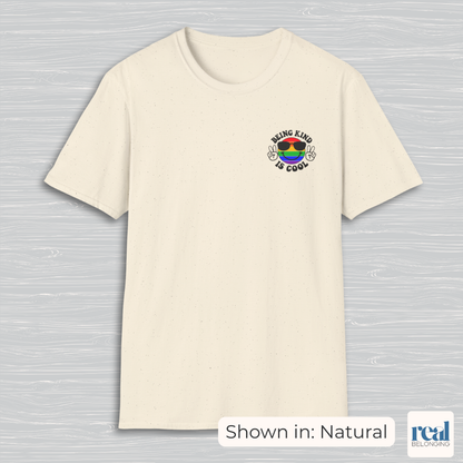 Rainbow Happy Face “Being Kind Is Cool” T-Shirt