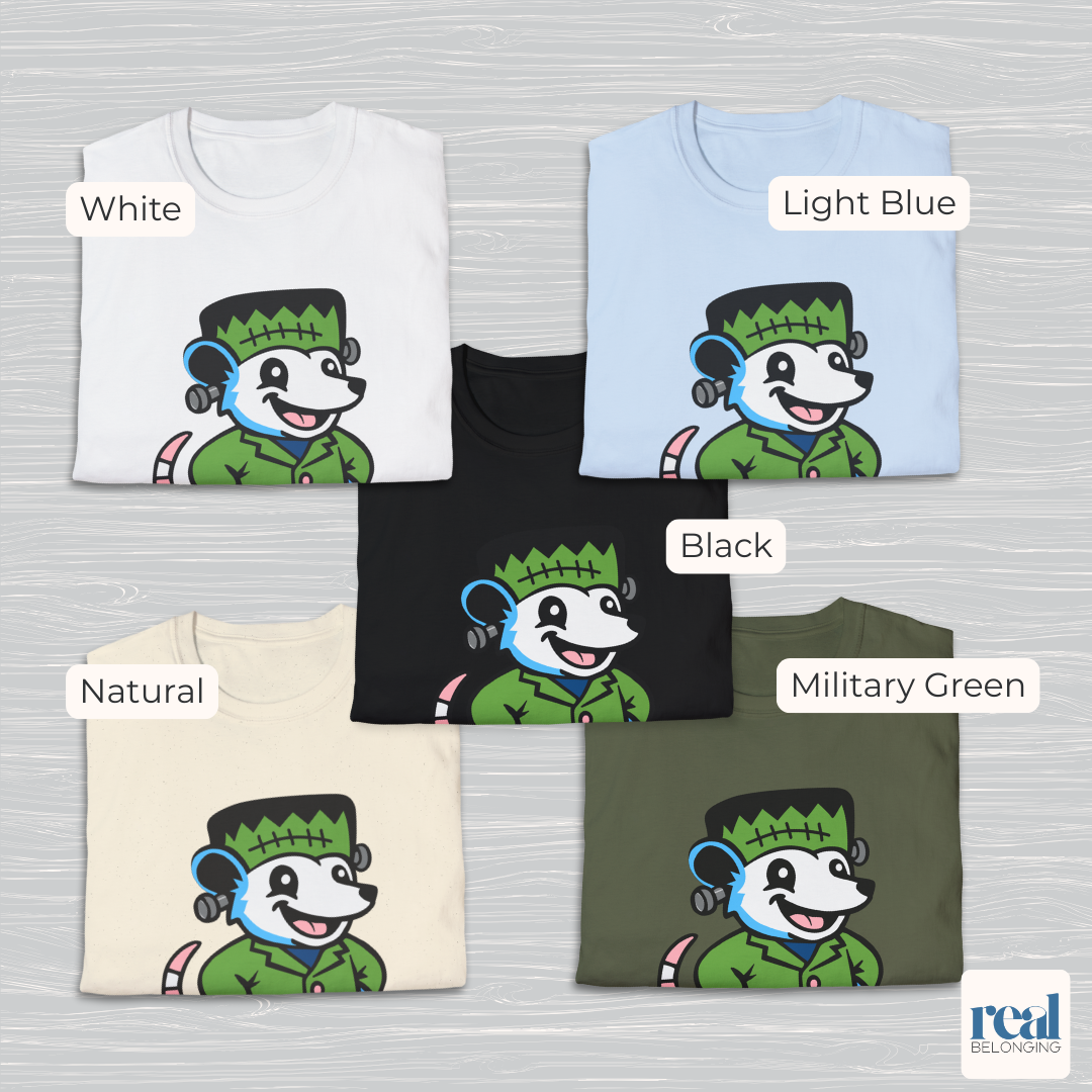 Adorable AF Transgender Frankenstein Possum T-shirt