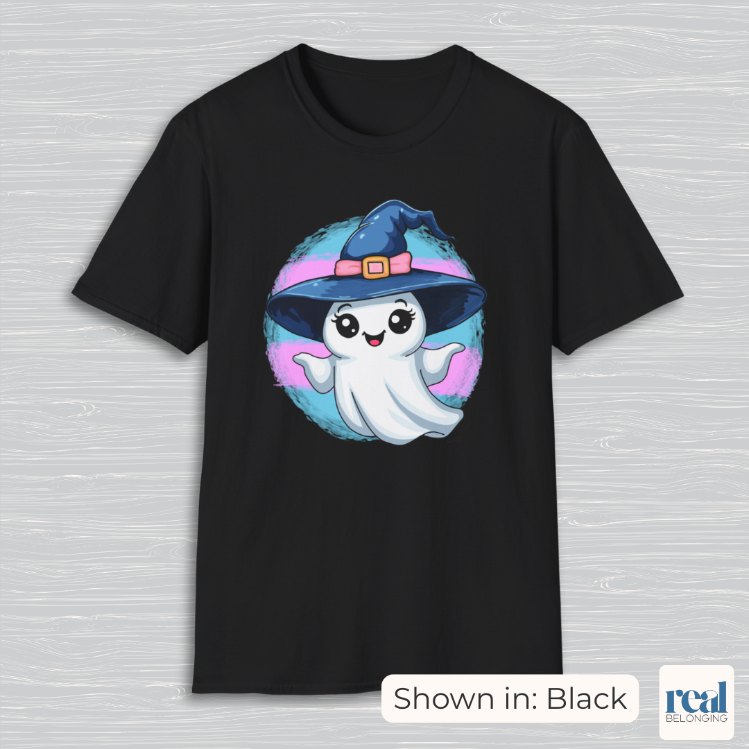 Witch-Ghost Transgender Moon T-shirt