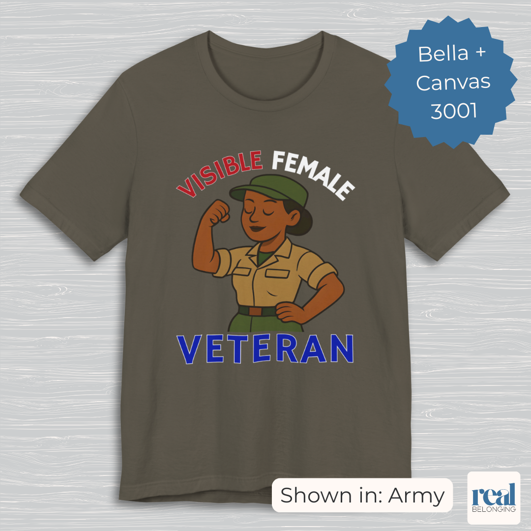 Visible Female Veteran | Bella+Canvas 3001 Soft T-shirt
